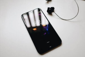 ガラスコーティングされたスマホの